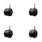 Service Caster 2-3/8'' Office Chair Caster Nylon Twin Wheel 7/16 Grip Ring Stem , 4PK SCC-UHGR02S60-NYS-716176-4 - alternate 1